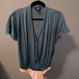 Paige bodysuit in turquoise-blue